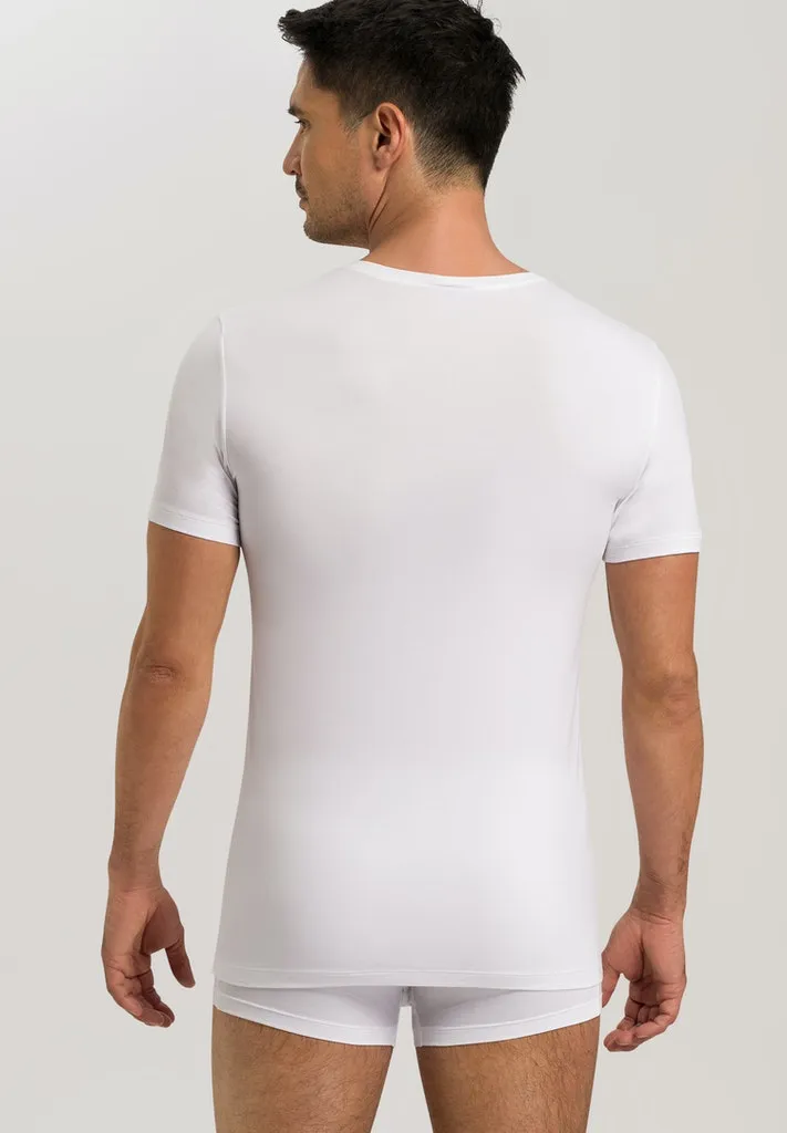 Cotton Superior - Short-Sleeved V-Neck Top