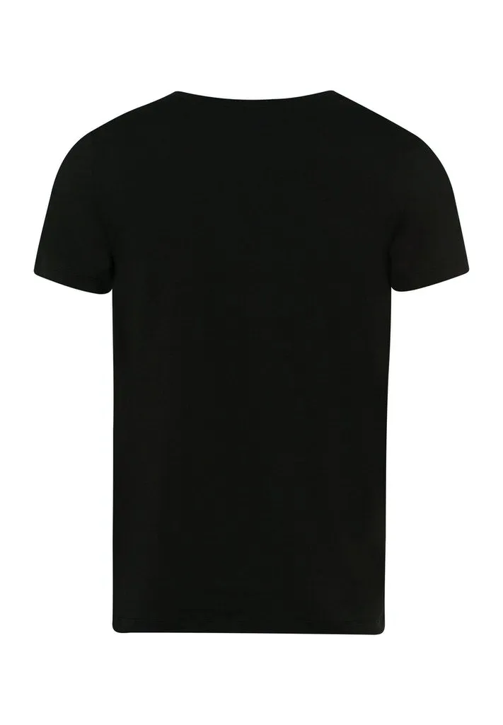 Cotton Superior - Short-Sleeved V-Neck Top