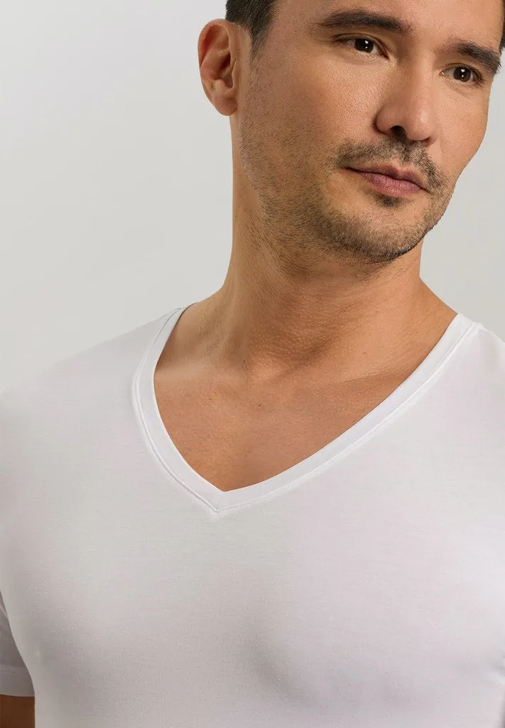 Cotton Superior - Short-Sleeved V-Neck Top