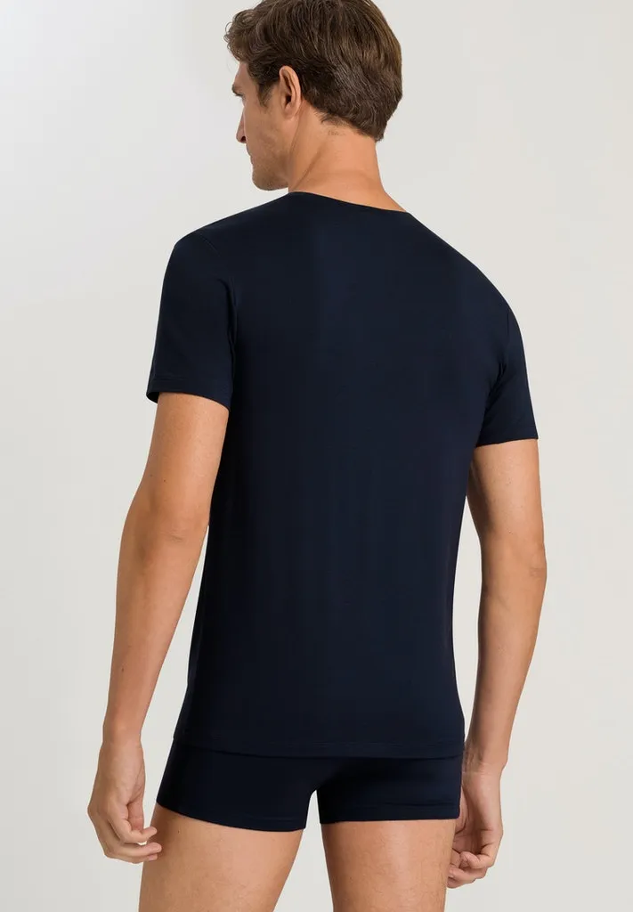 Cotton Superior - Short-Sleeved V-Neck Top