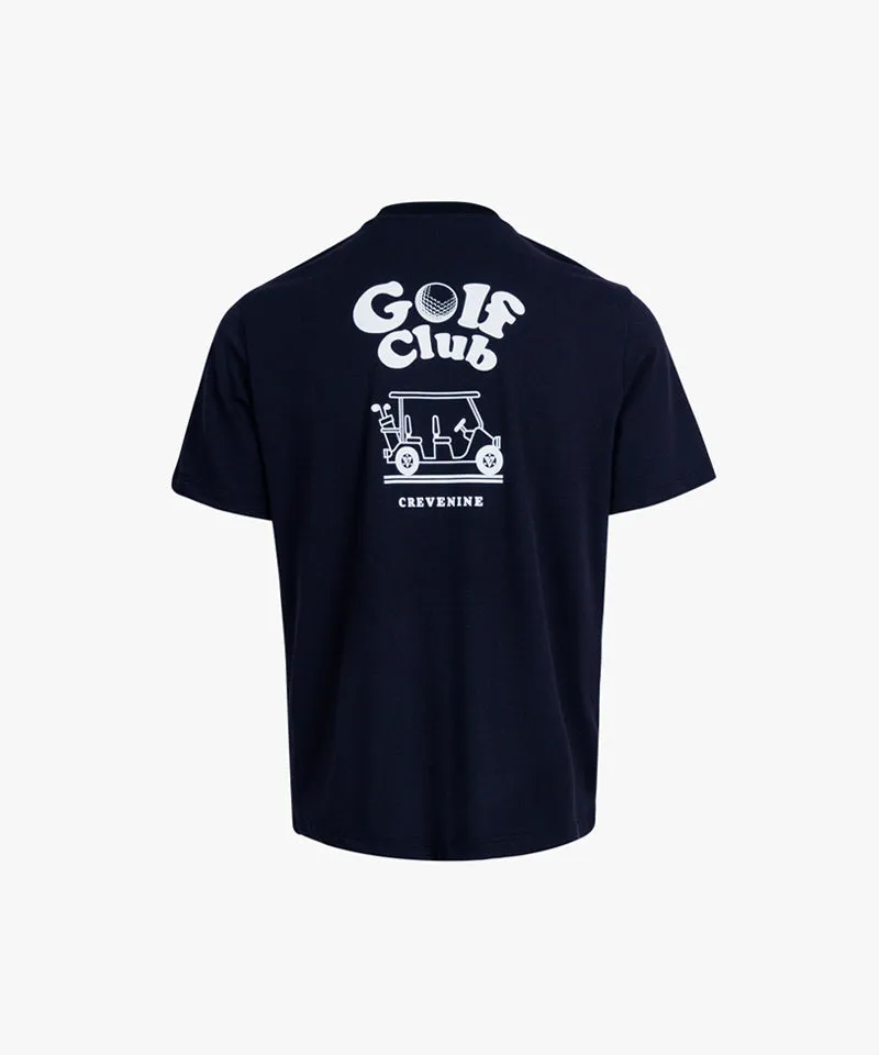CREVE NINE: Basic Cooling Round Tee - Black
