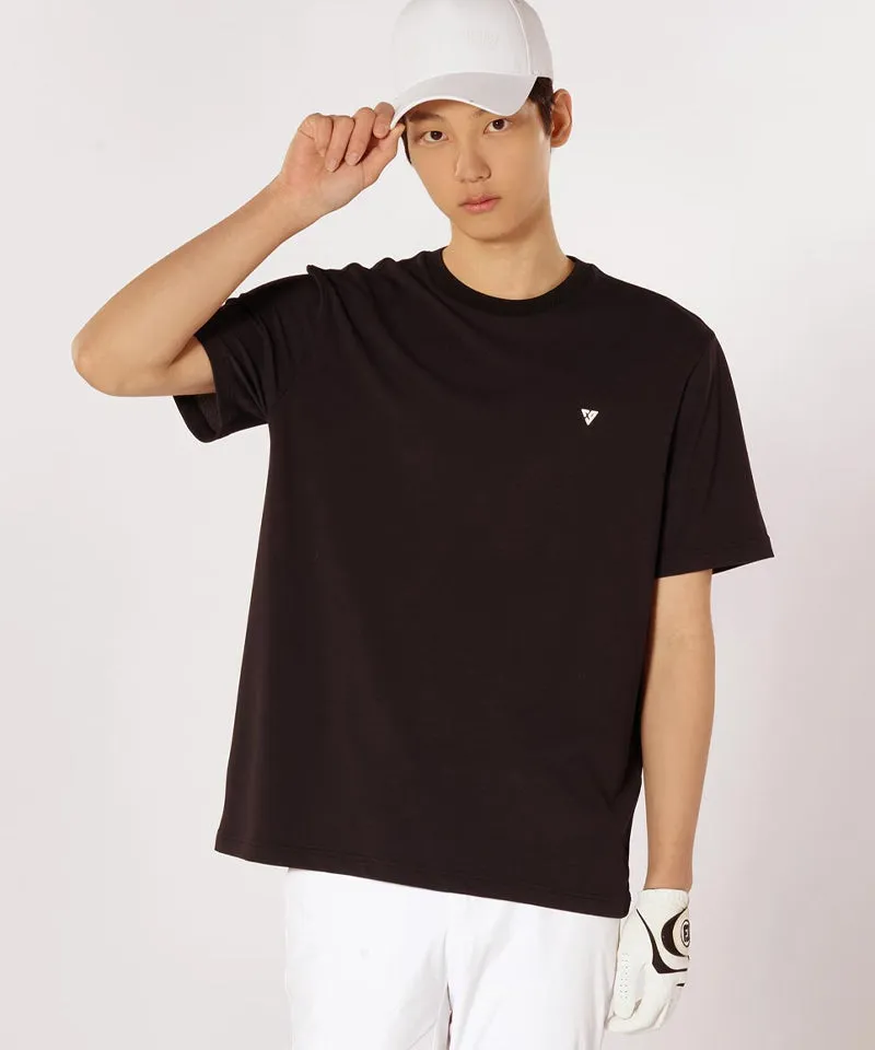 CREVE NINE: Basic Cooling Round Tee - Black
