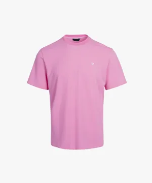 CREVE NINE: Basic Cooling Round Tee - Light Pink