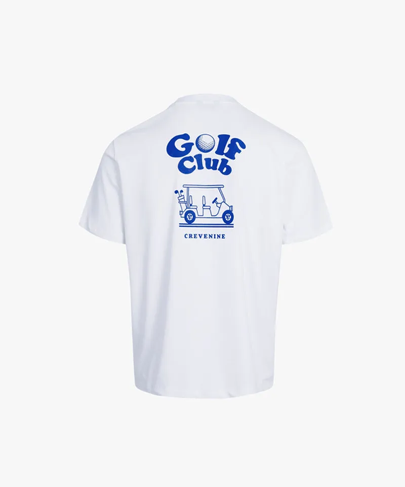 CREVE NINE: Basic Cooling Round Tee - White