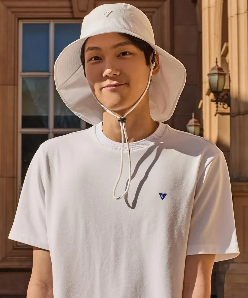 CREVE NINE: Basic Cooling Round Tee - White