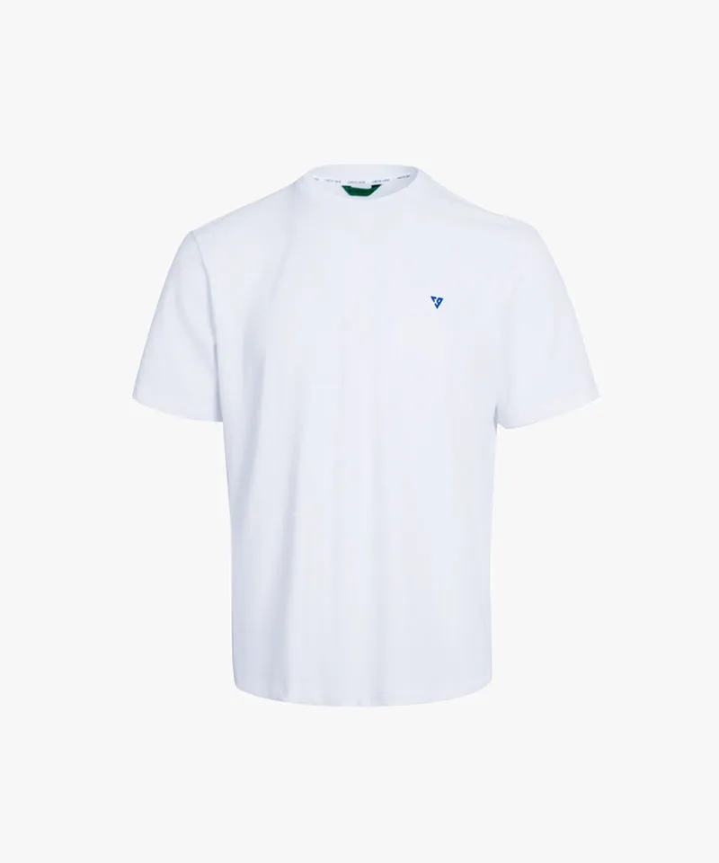 CREVE NINE: Basic Cooling Round Tee - White