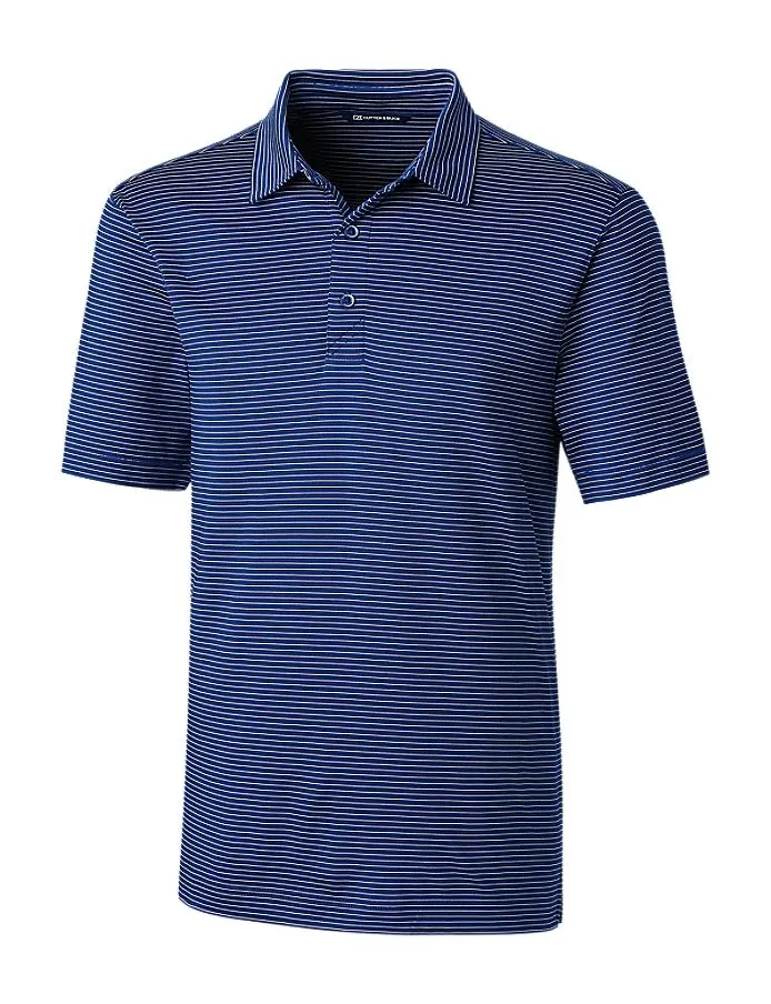 Cutter & Buck Men's Forge Pencil Stripe Stretch Polo