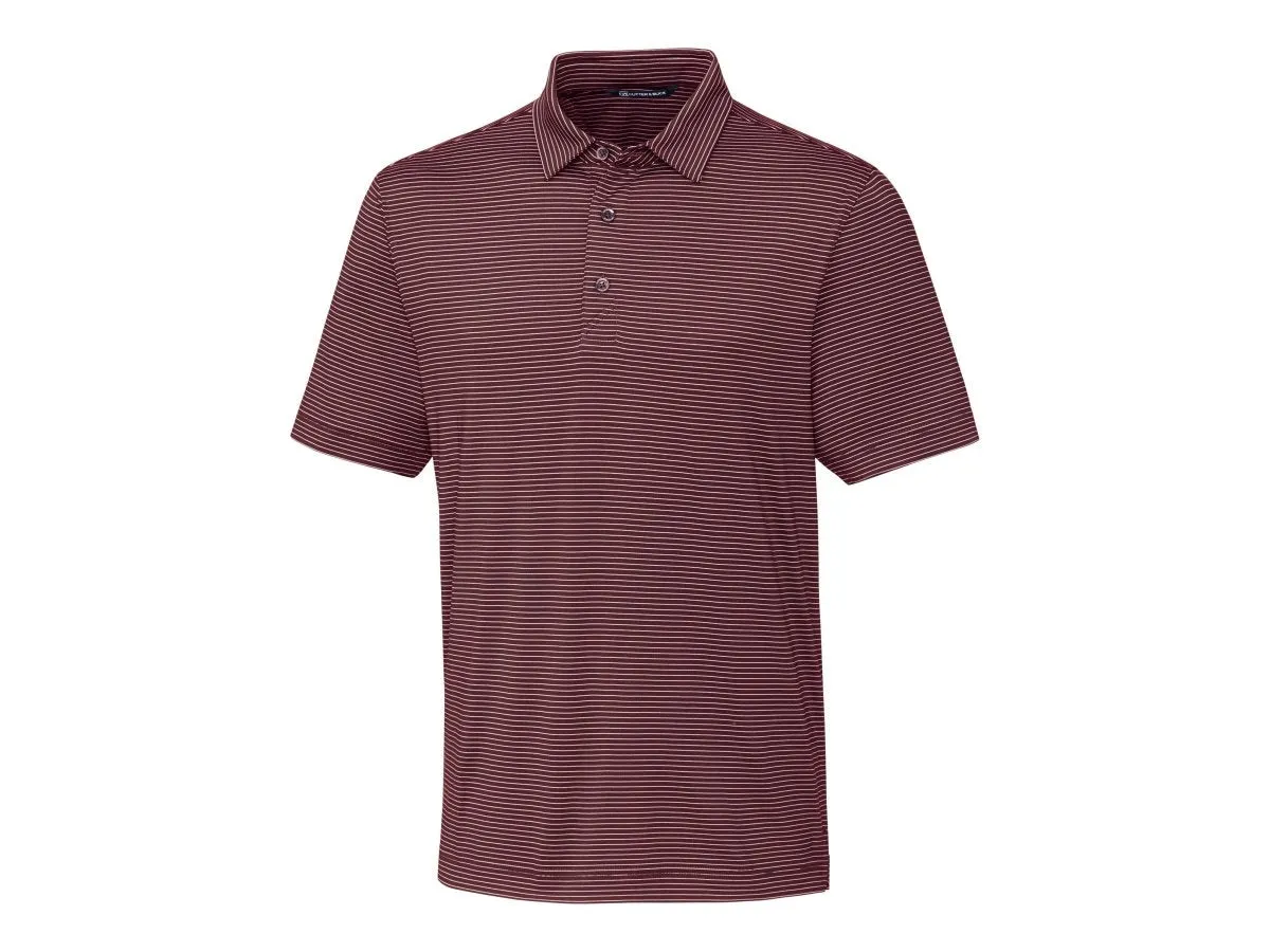 Cutter & Buck Men's Forge Pencil Stripe Stretch Polo