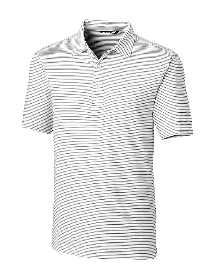 Cutter & Buck Men's Forge Pencil Stripe Stretch Polo