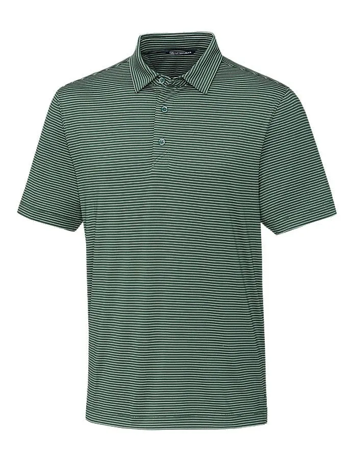 Cutter & Buck Men's Forge Pencil Stripe Stretch Polo