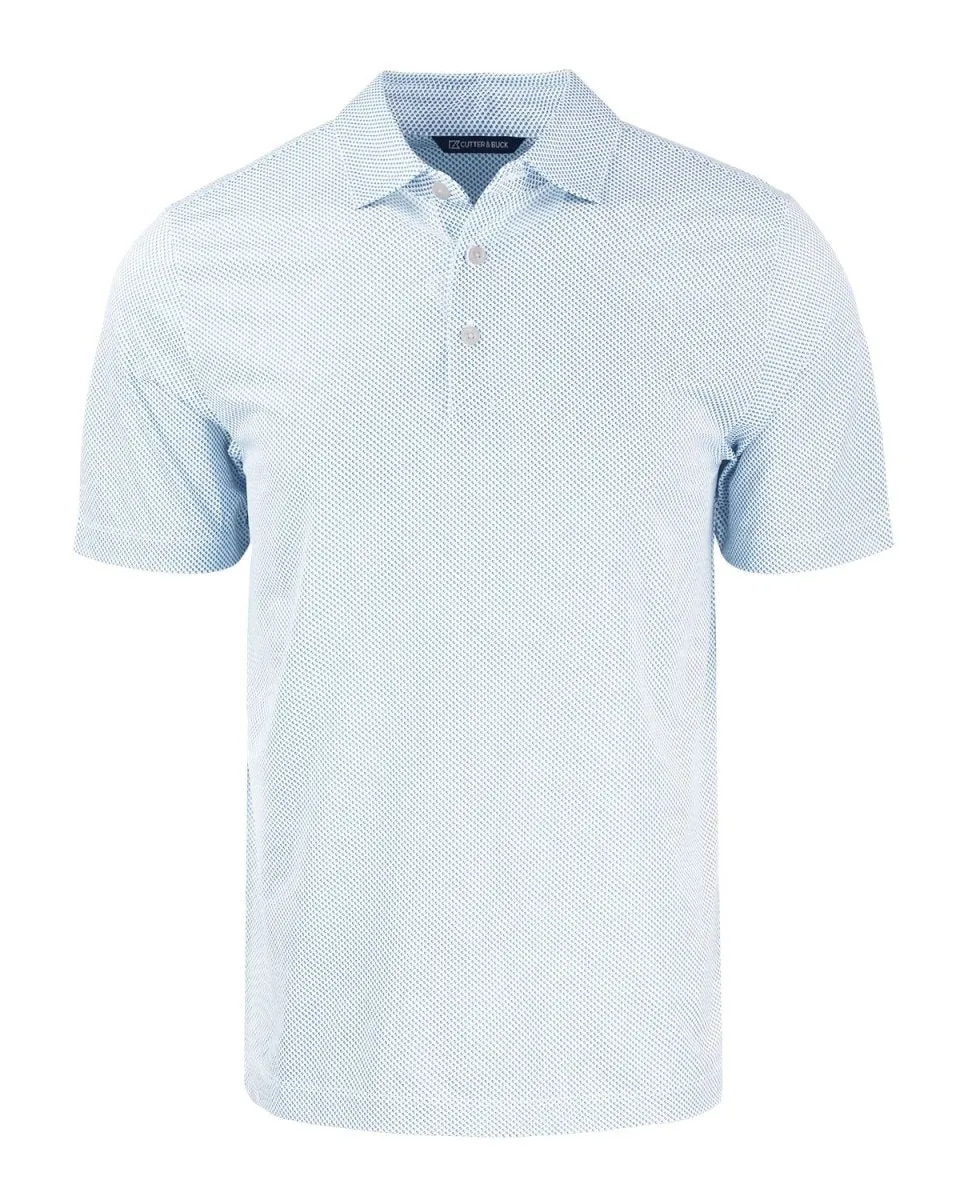 Cutter & Buck Men's Pike Eco Symmetry Print Stretch Recycled Polo