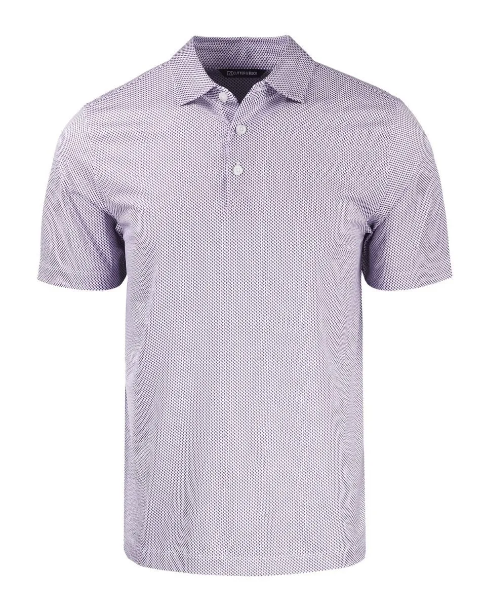 Cutter & Buck Men's Pike Eco Symmetry Print Stretch Recycled Polo