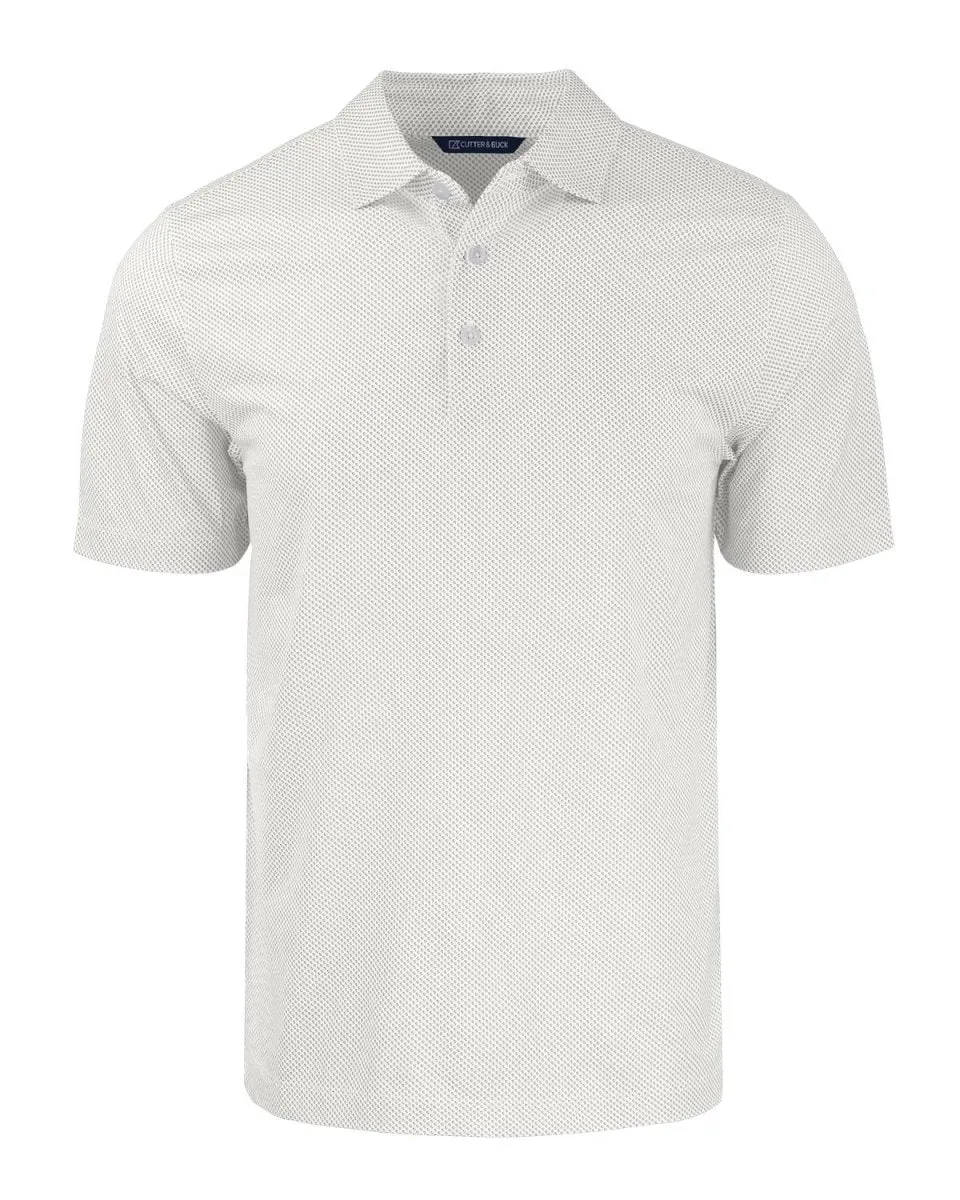 Cutter & Buck Men's Pike Eco Symmetry Print Stretch Recycled Polo