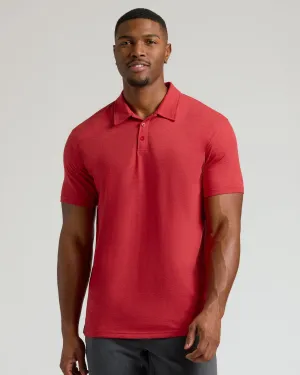 Dark Heather Lava Short Sleeve Tall Polo