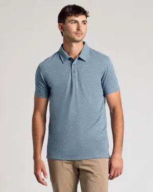 Dark Heather Tempest Short Sleeve Tall Polo