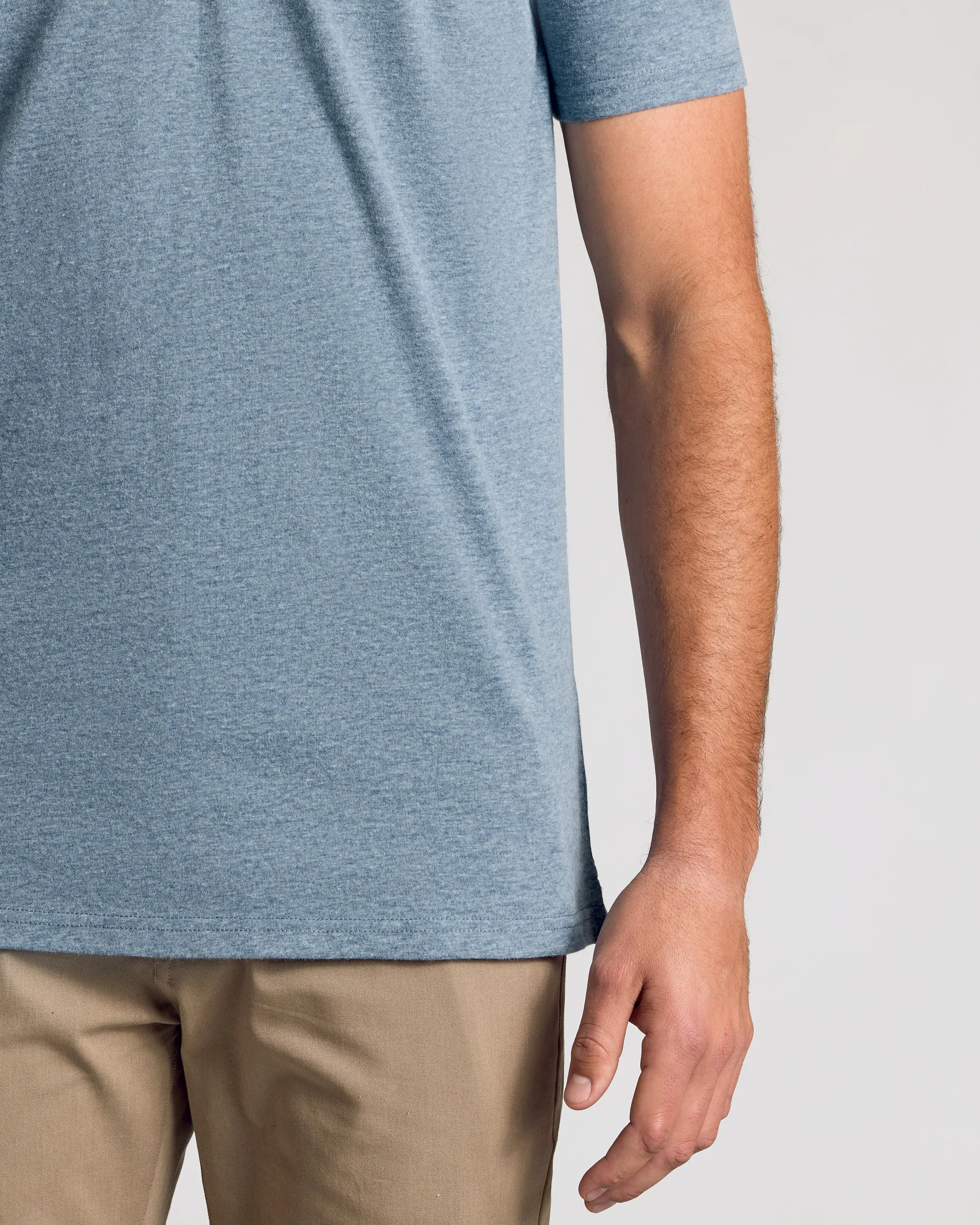 Dark Heather Tempest Short Sleeve Tall Polo