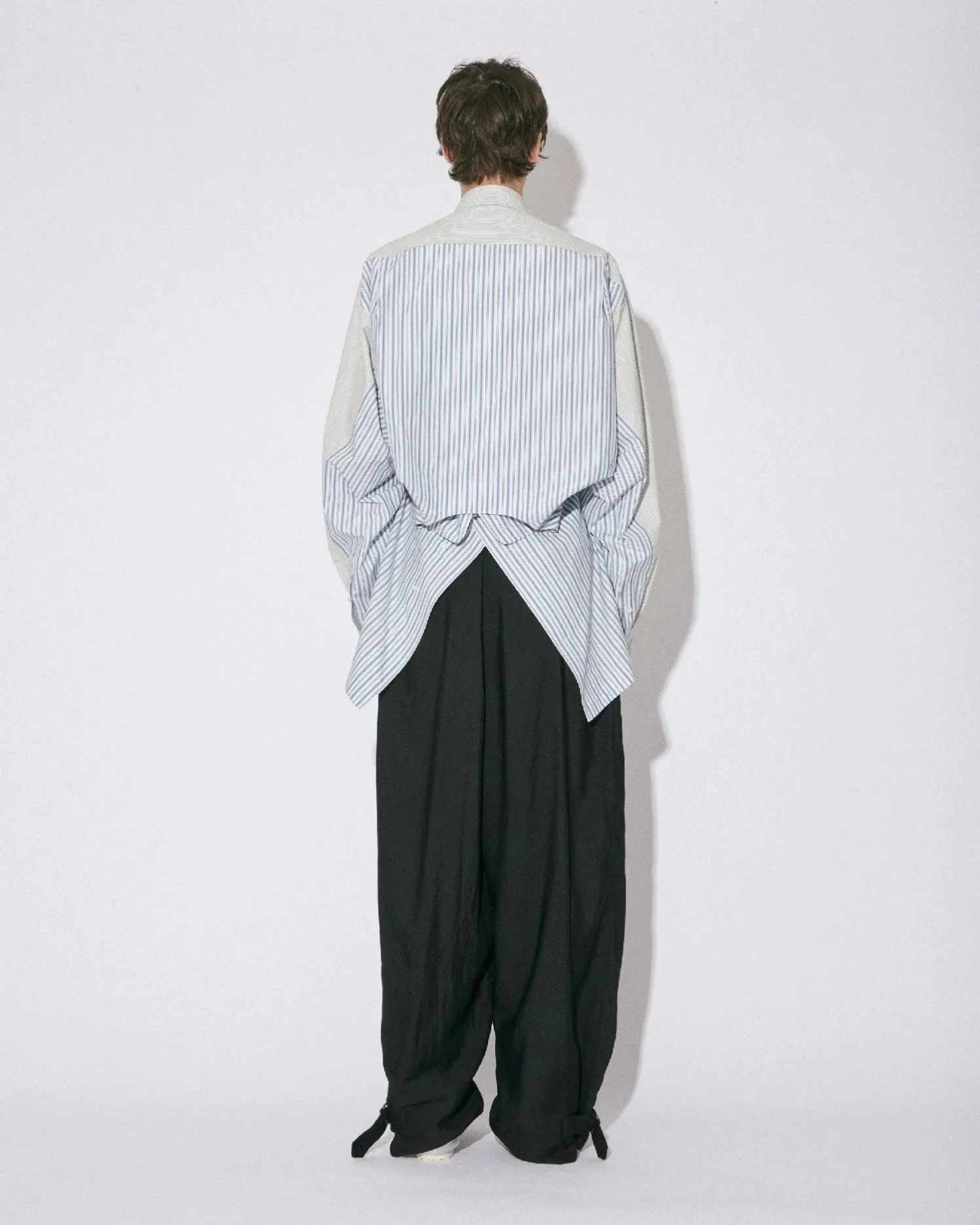 Double-End Finx Stripe Pajamas Shirt - Yelxblue