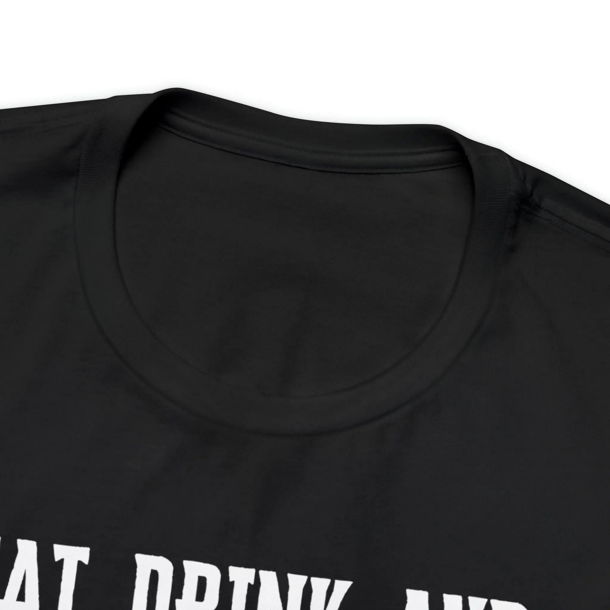 Eat Drink and Be Scary Halloween T-Shirt | Creepy Scary Ghoul Tee |  Bella Canvas 3001Unisex | Ghoul Drinking Short Sleeve Tshirt