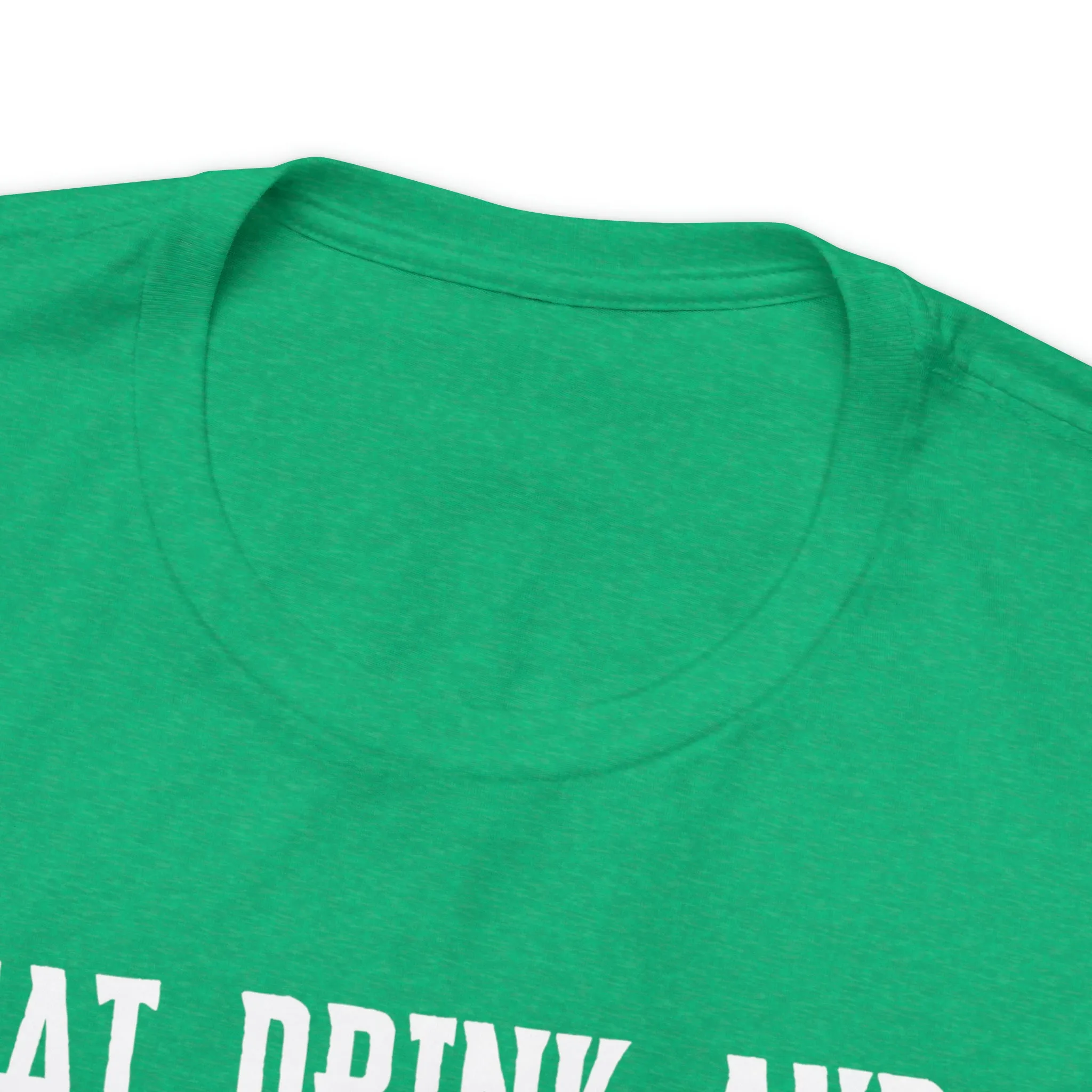 Eat Drink and Be Scary Halloween T-Shirt | Creepy Scary Ghoul Tee |  Bella Canvas 3001Unisex | Ghoul Drinking Short Sleeve Tshirt