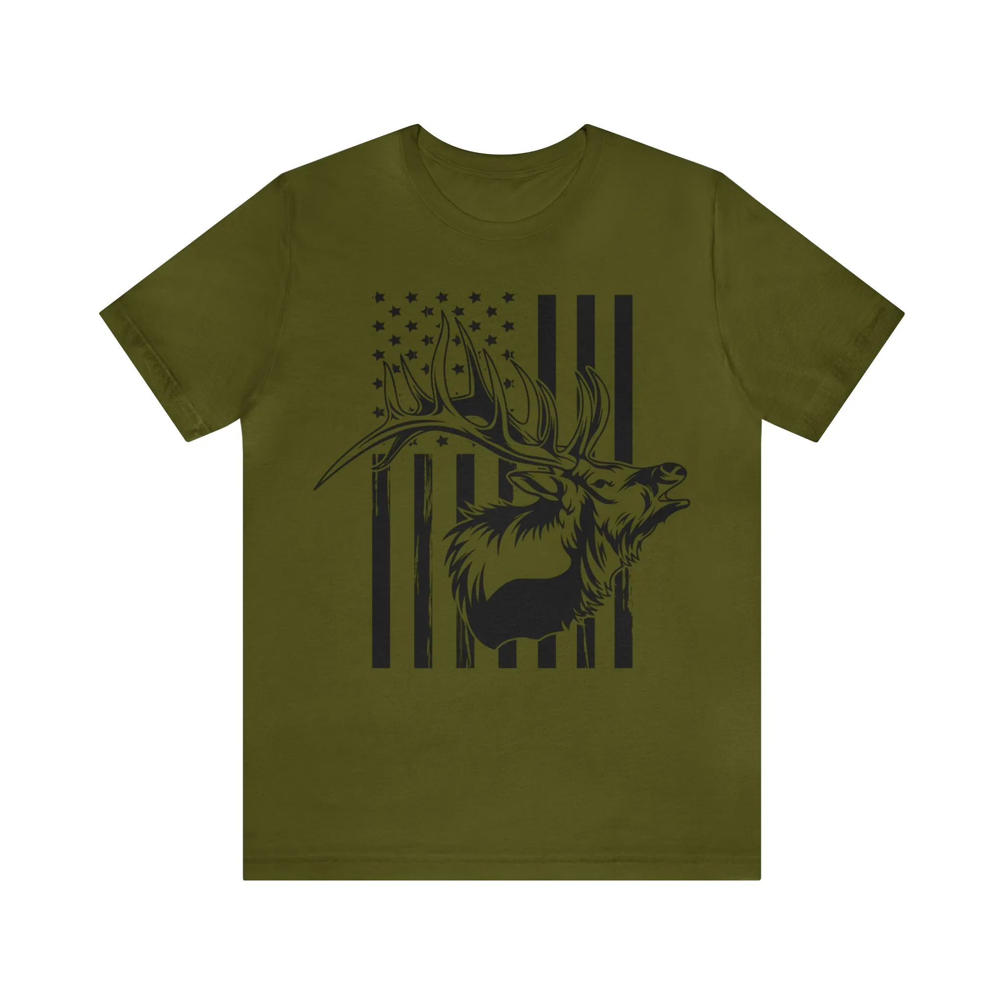 Elk Hunter Flag T-Shirt