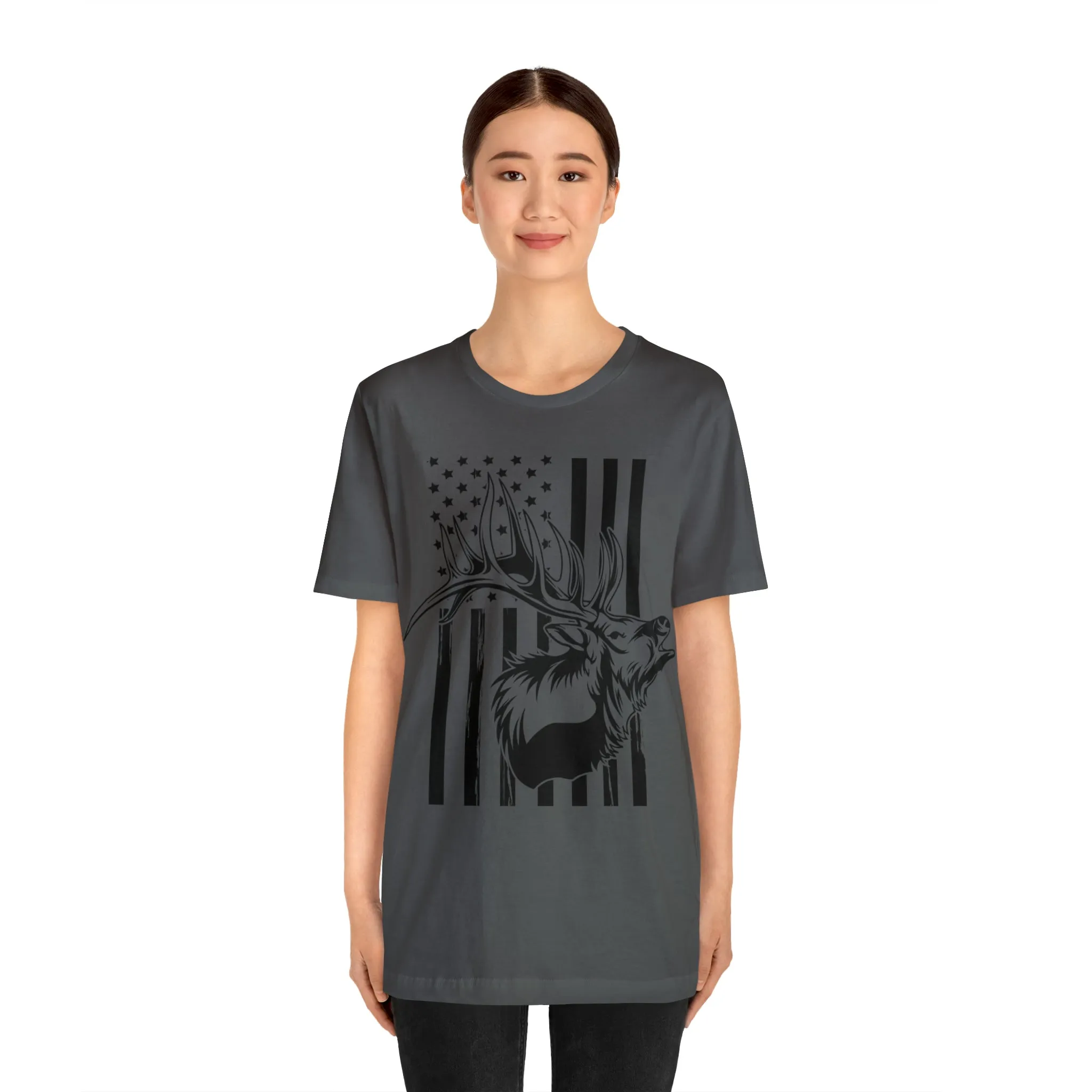 Elk Hunter Flag T-Shirt