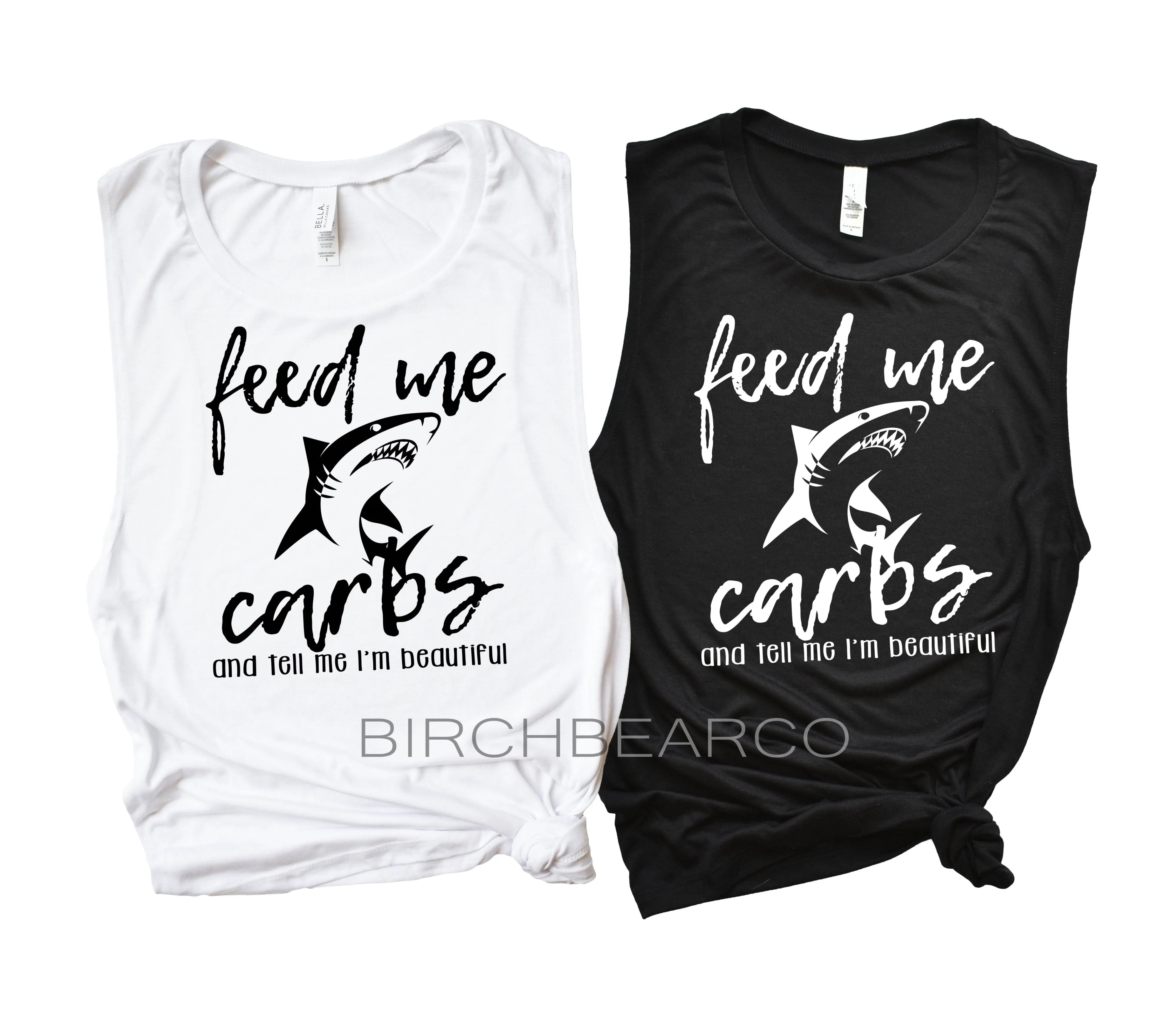 Feed Me Carbs Tank - Workout Tank - Funny Workout Tank