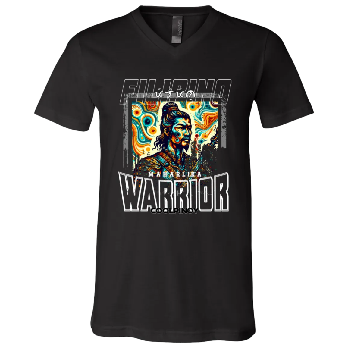 Filipino Warrior Distressed Unisex Jersey V-Neck T-Shirt