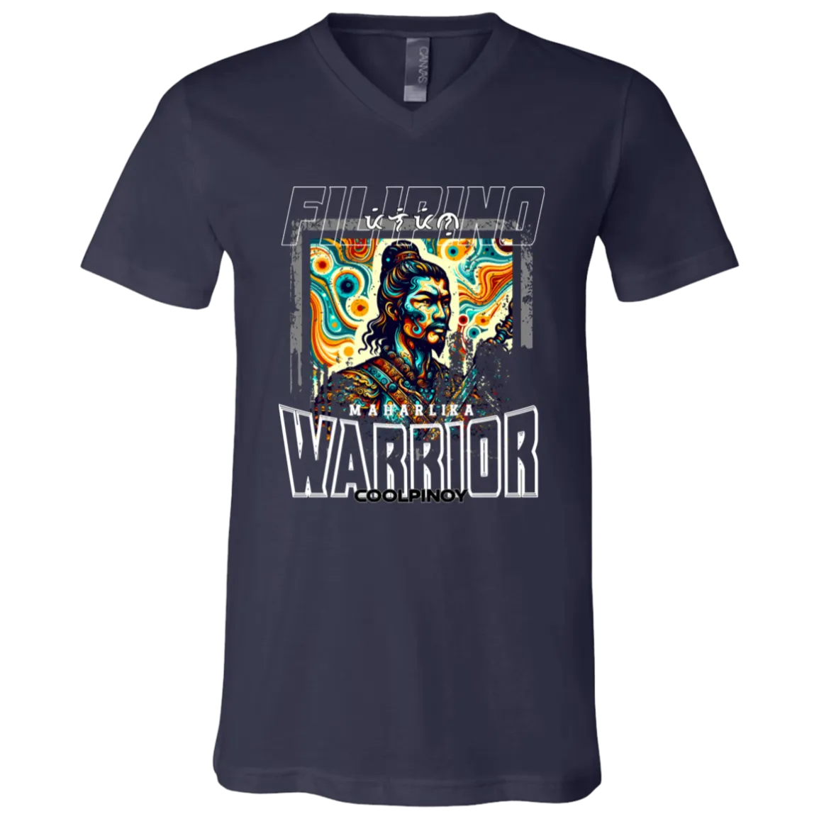 Filipino Warrior Distressed Unisex Jersey V-Neck T-Shirt