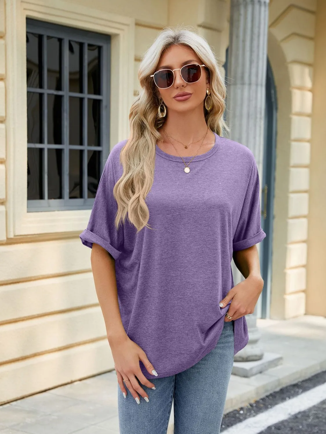 Florira Round Neck Half Sleeve T-Shirt