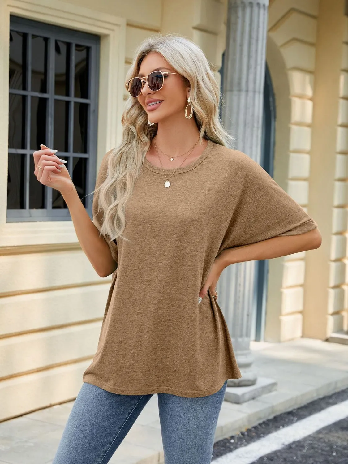 Florira Round Neck Half Sleeve T-Shirt