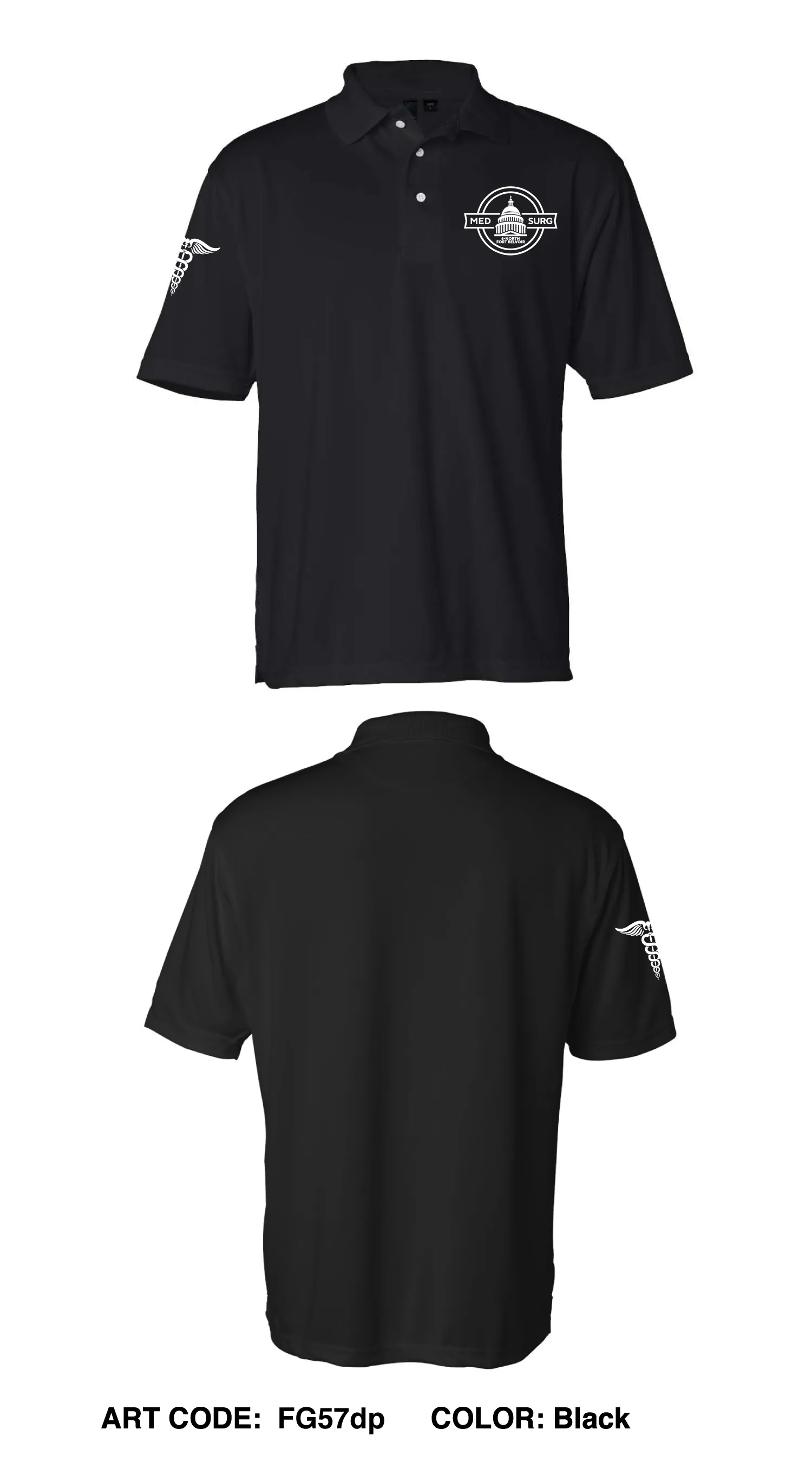 Fort Belvoir Community Hospital, 6-North Core Men's SS Performance Polo - FG57dp