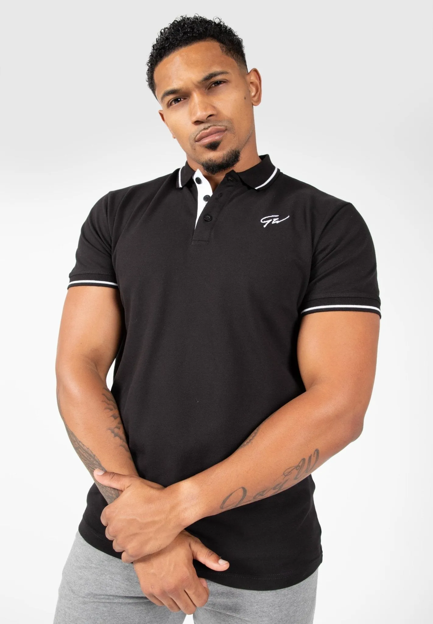 Gorilla Wear Delano Polo Black/White