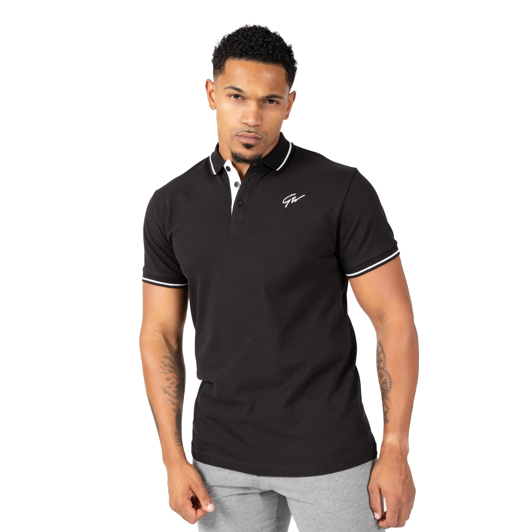 Gorilla Wear Delano Polo Black/White