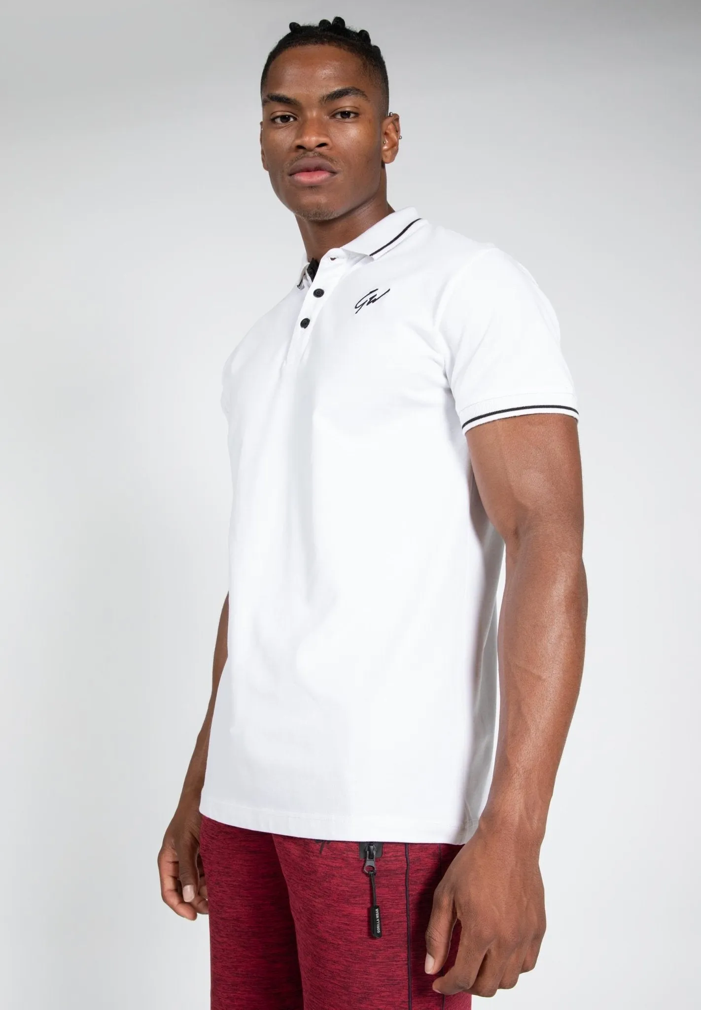 Gorilla Wear Delano Polo White/Black