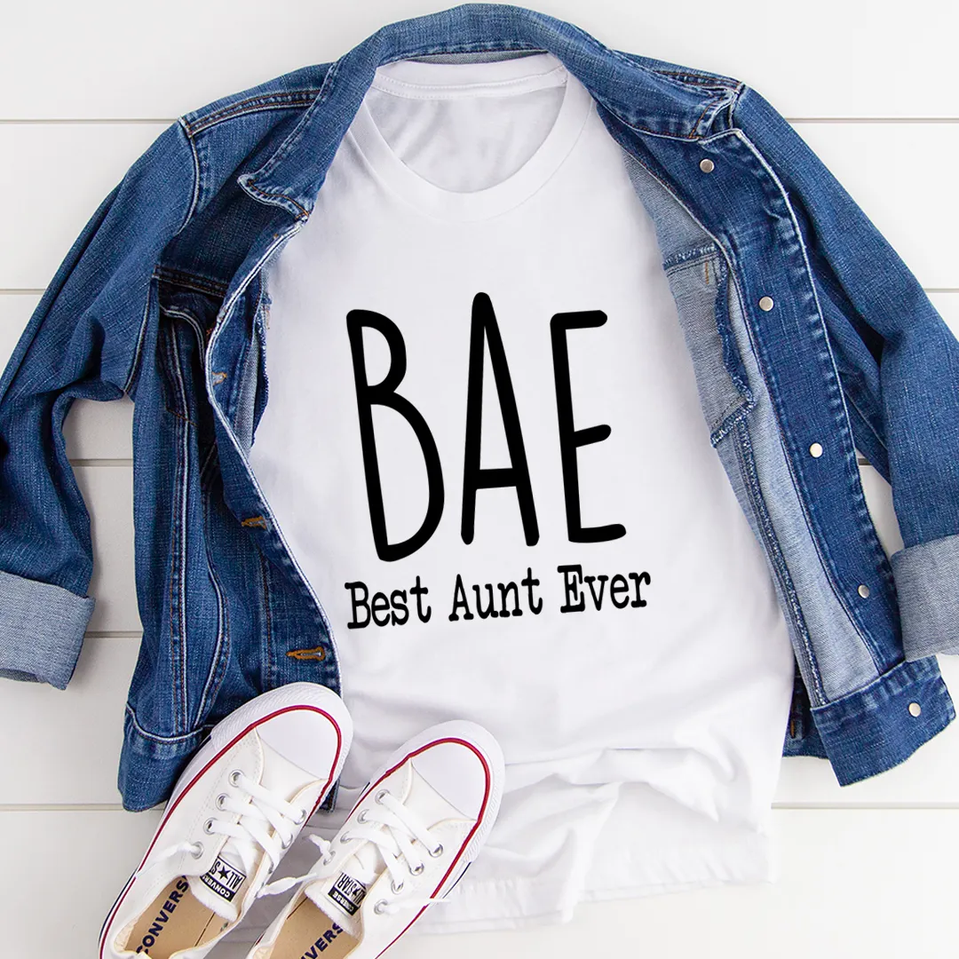 Graphic T-Shirts BAE Best Aunt Ever Tee