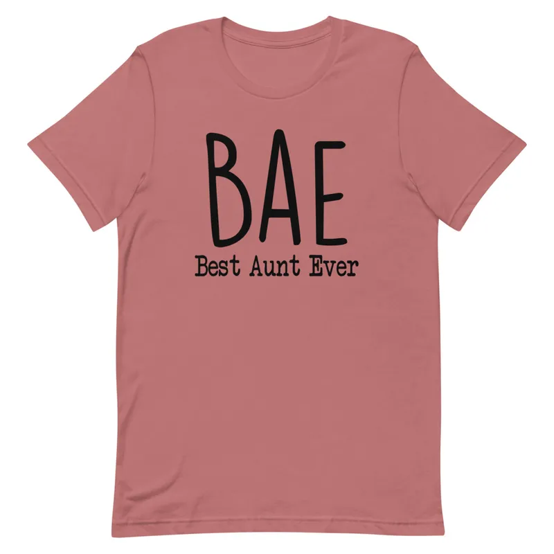 Graphic T-Shirts BAE Best Aunt Ever Tee
