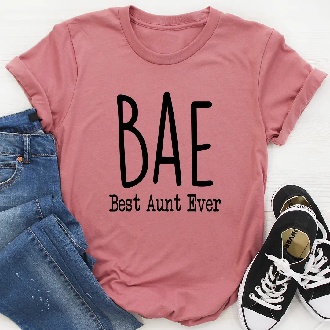 Graphic T-Shirts BAE Best Aunt Ever Tee