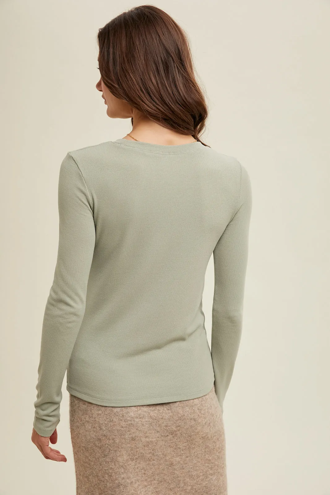 Hannah Ribbed Knit Top