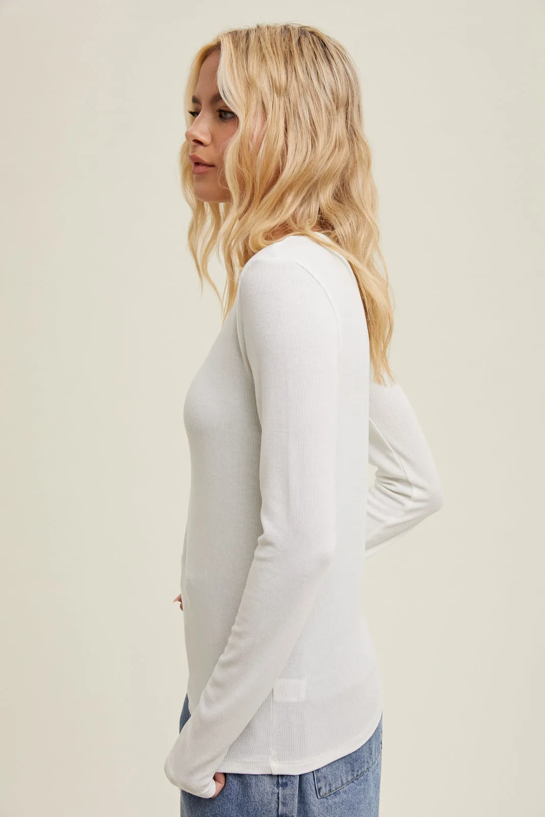 Hannah Ribbed Knit Top