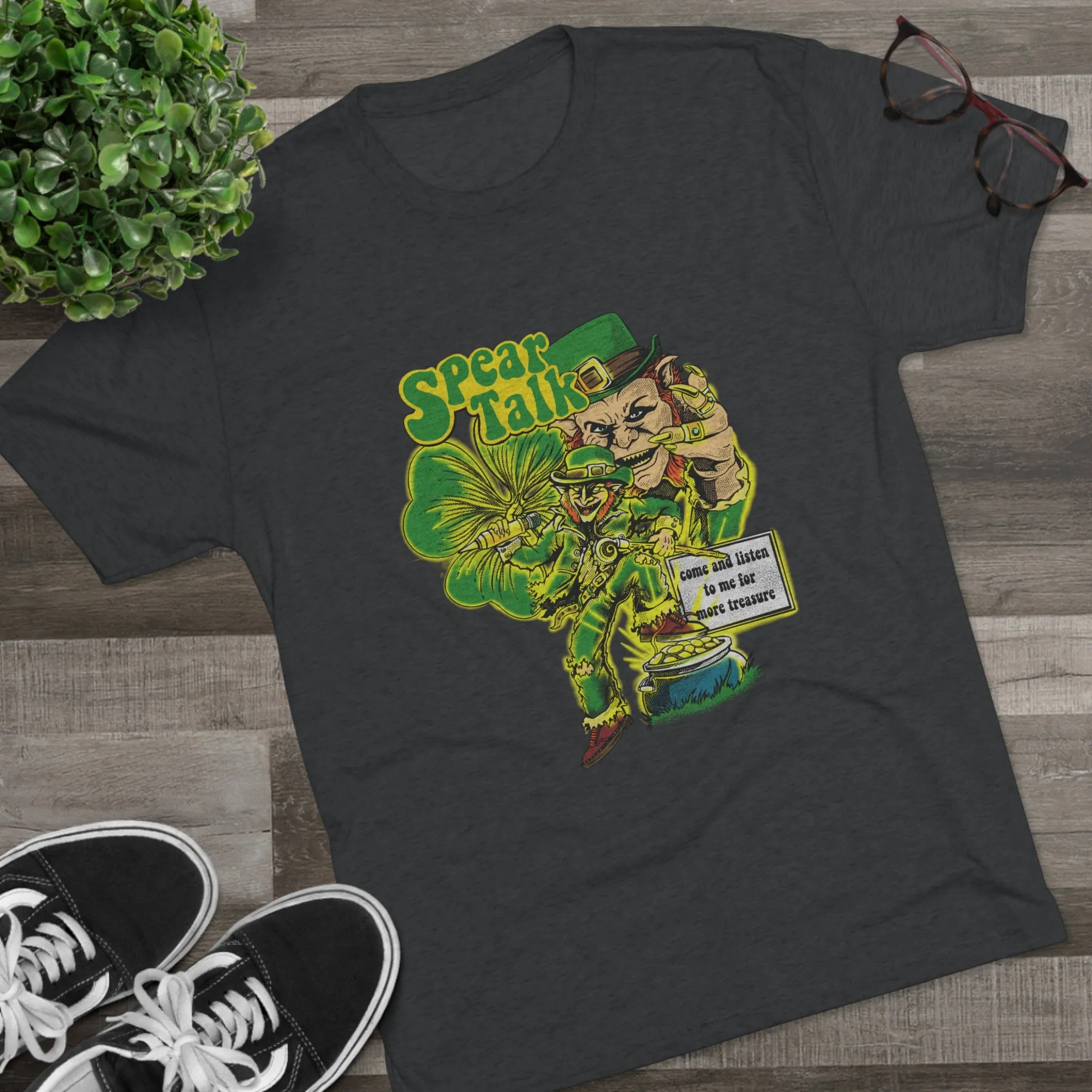 Happy Saint Patrick's Day 2024 Unisex Tri-Blend Crew Tee