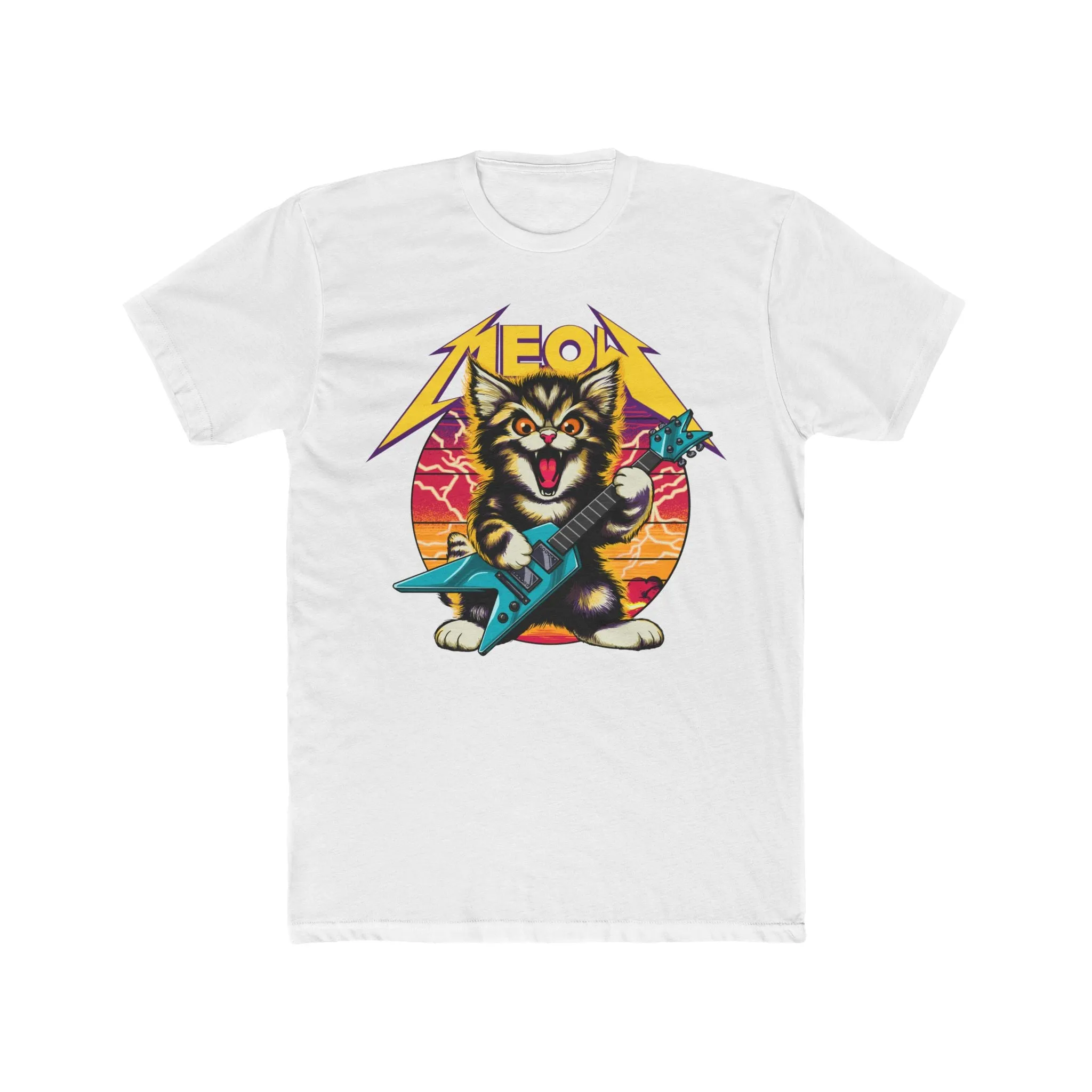 Hard Rock Kitty W/ Yellow - On Next Level T-Shirt