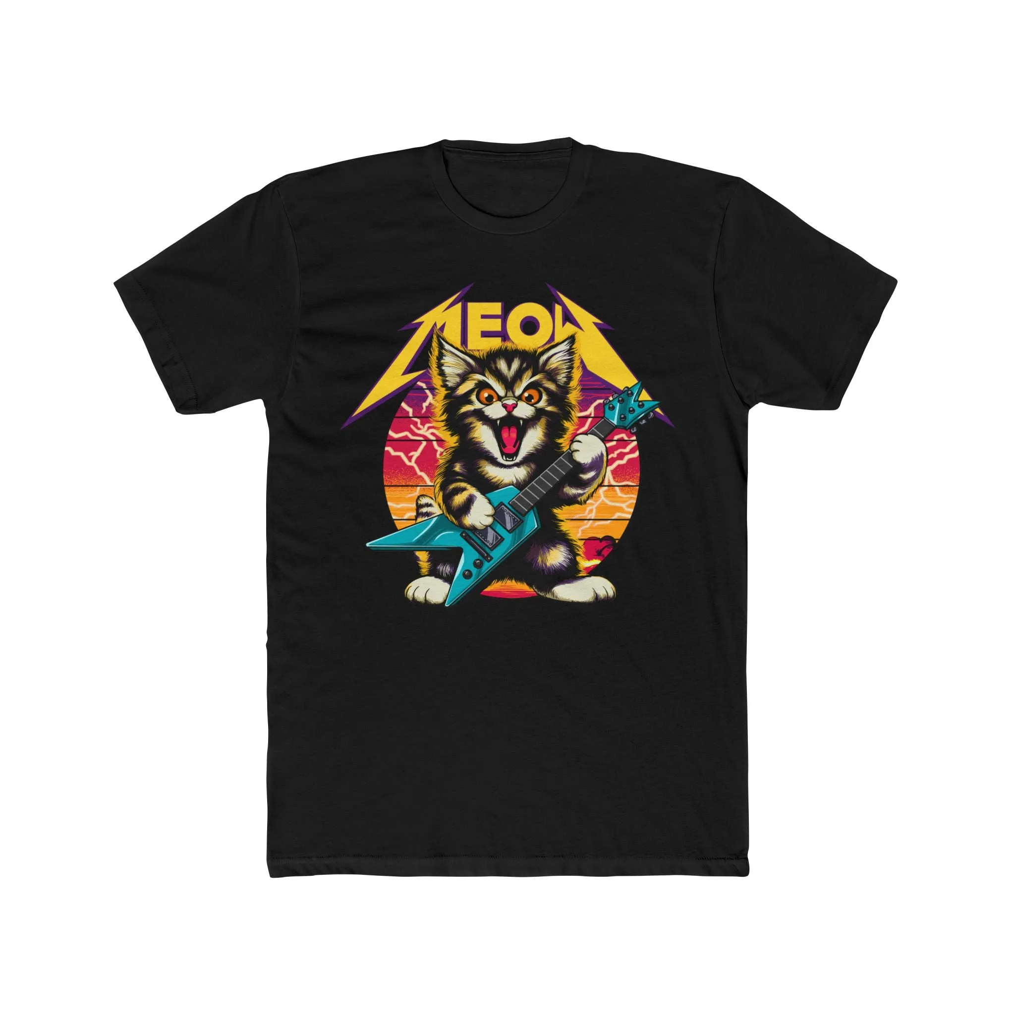 Hard Rock Kitty W/ Yellow - On Next Level T-Shirt