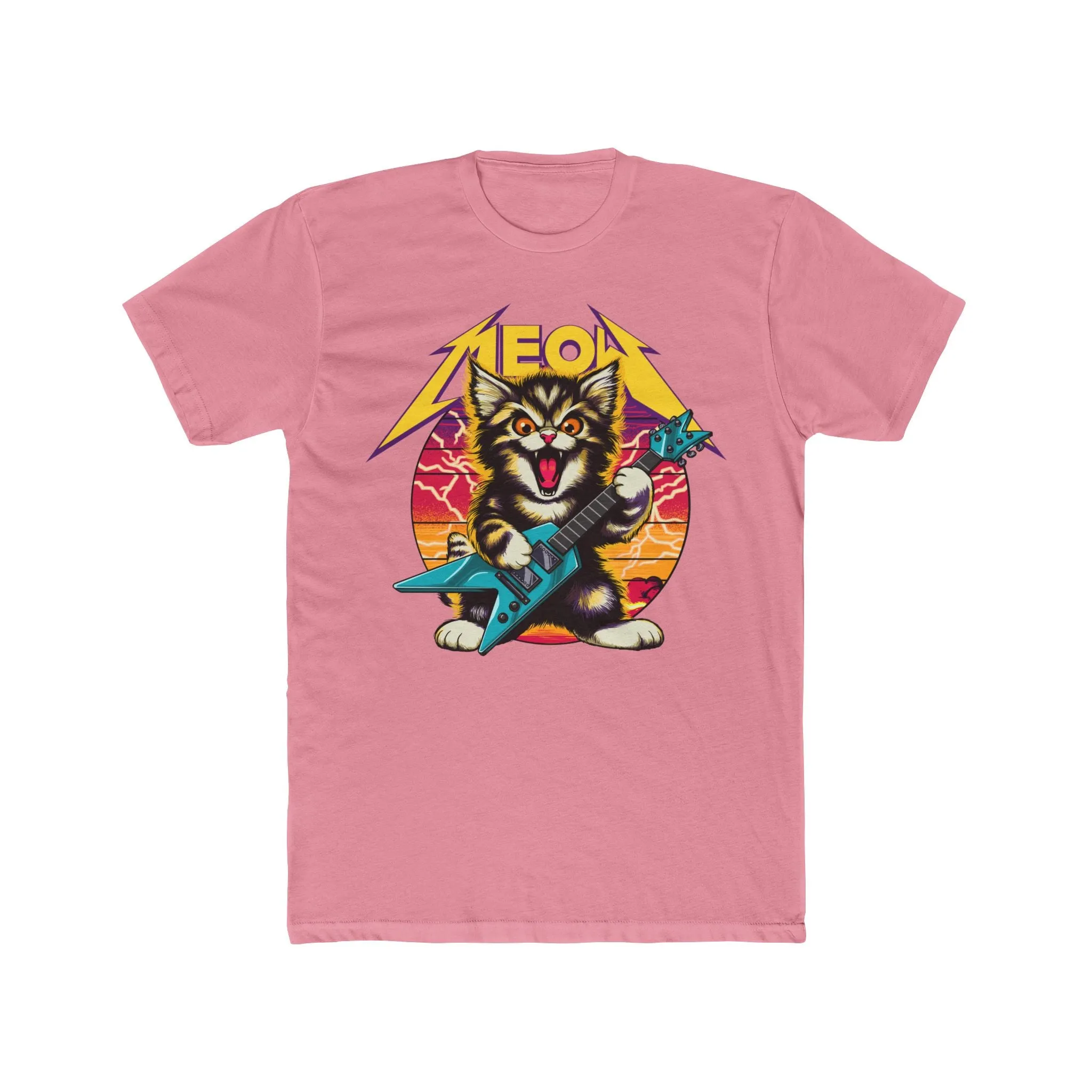 Hard Rock Kitty W/ Yellow - On Next Level T-Shirt