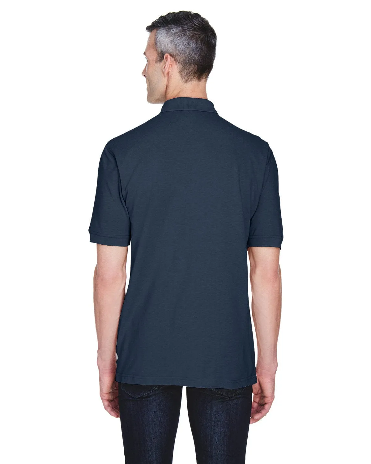 Harriton Easy Blend Pocket Polo Shirt