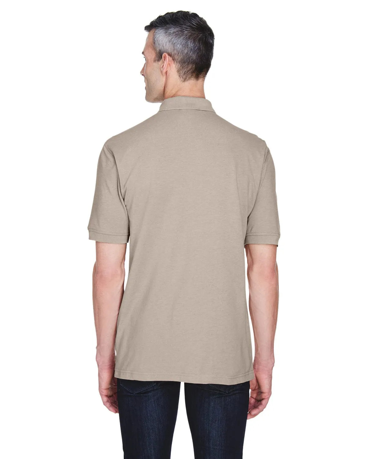 Harriton Easy Blend Pocket Polo Shirt
