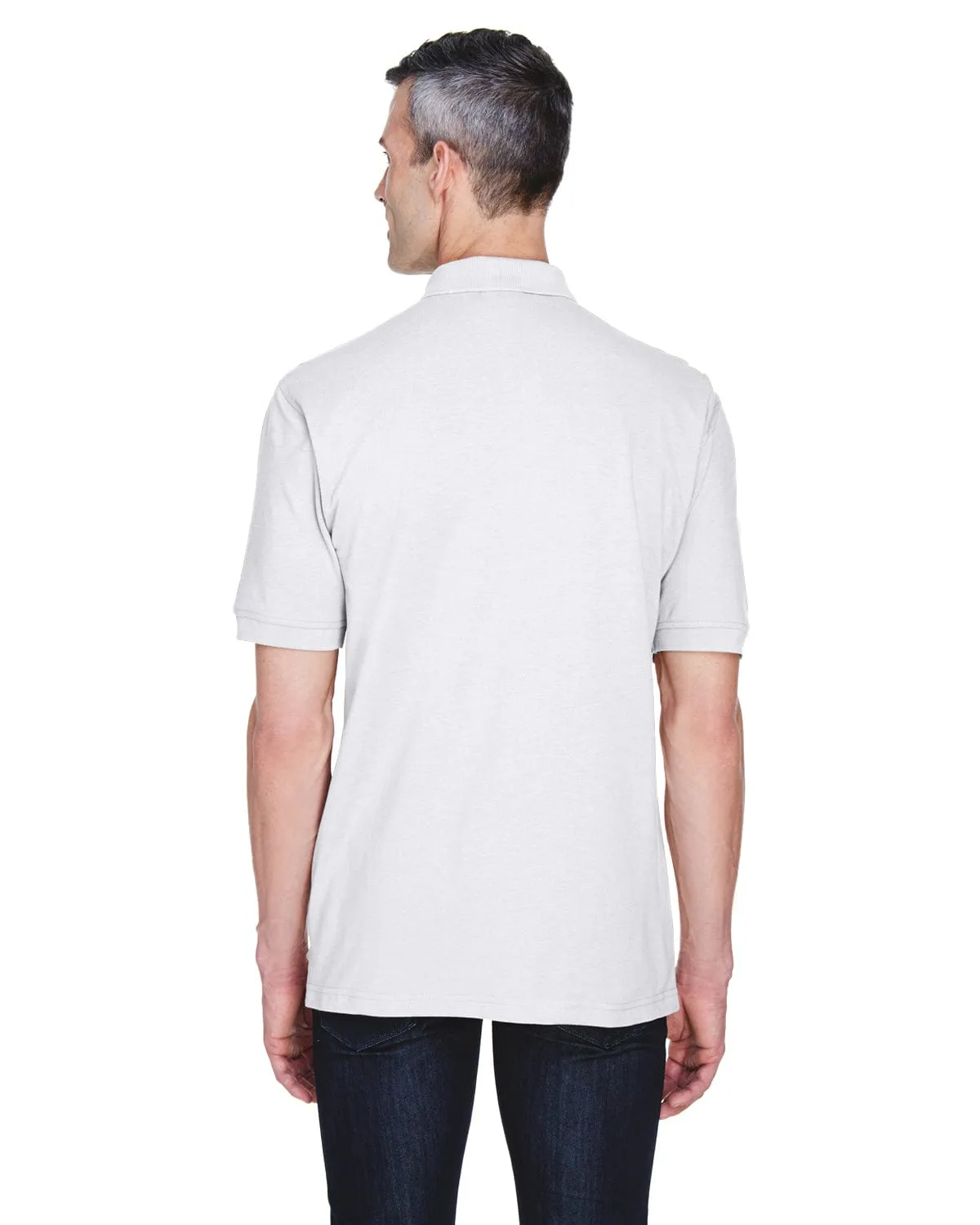 Harriton Easy Blend Pocket Polo Shirt