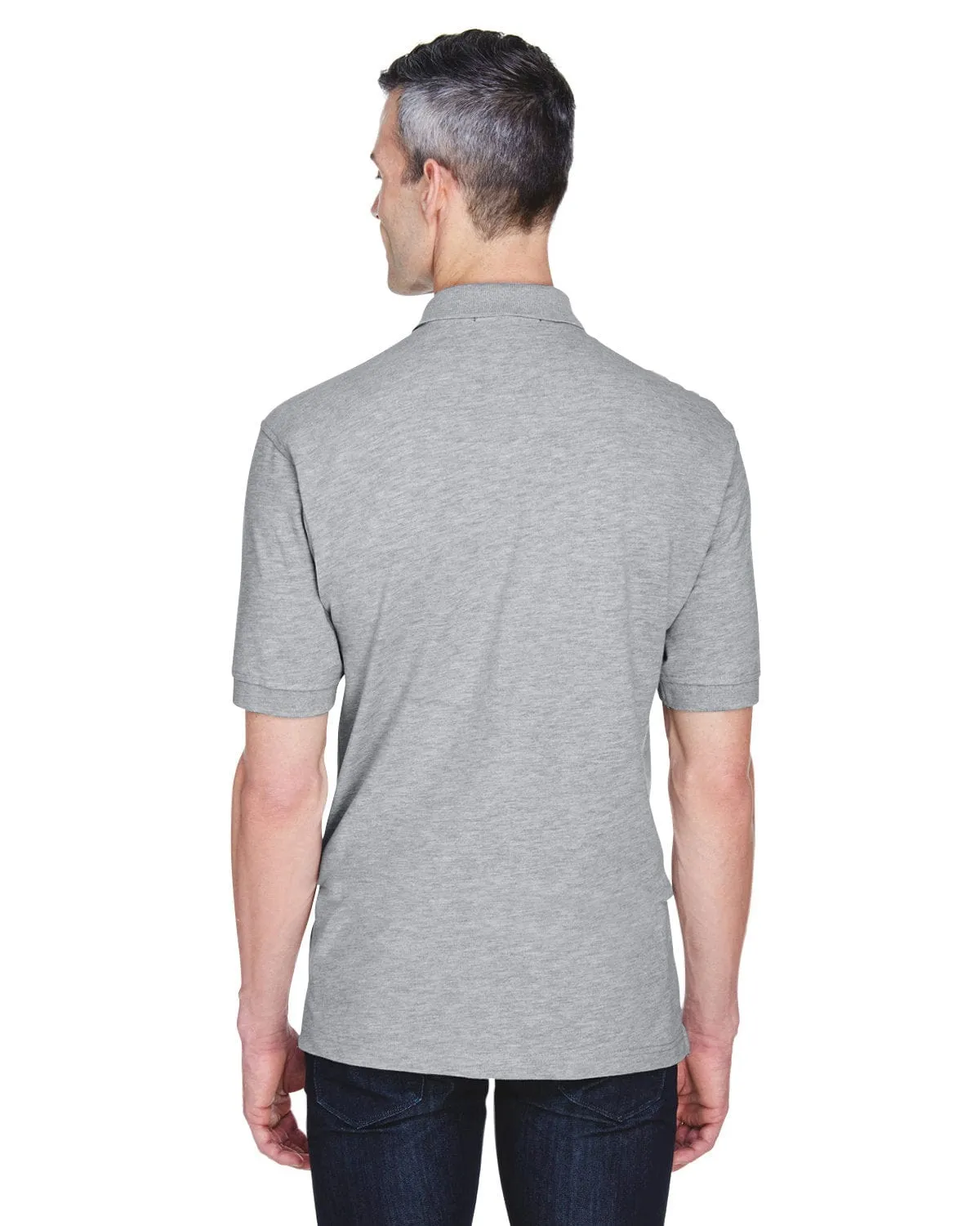 Harriton Easy Blend Pocket Polo Shirt