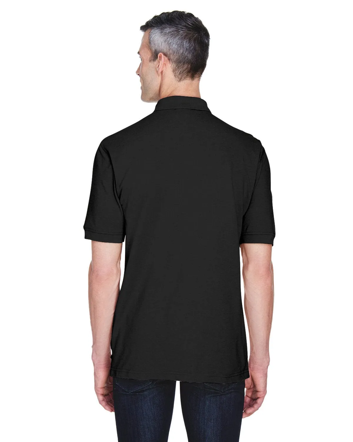 Harriton Easy Blend Pocket Polo Shirt