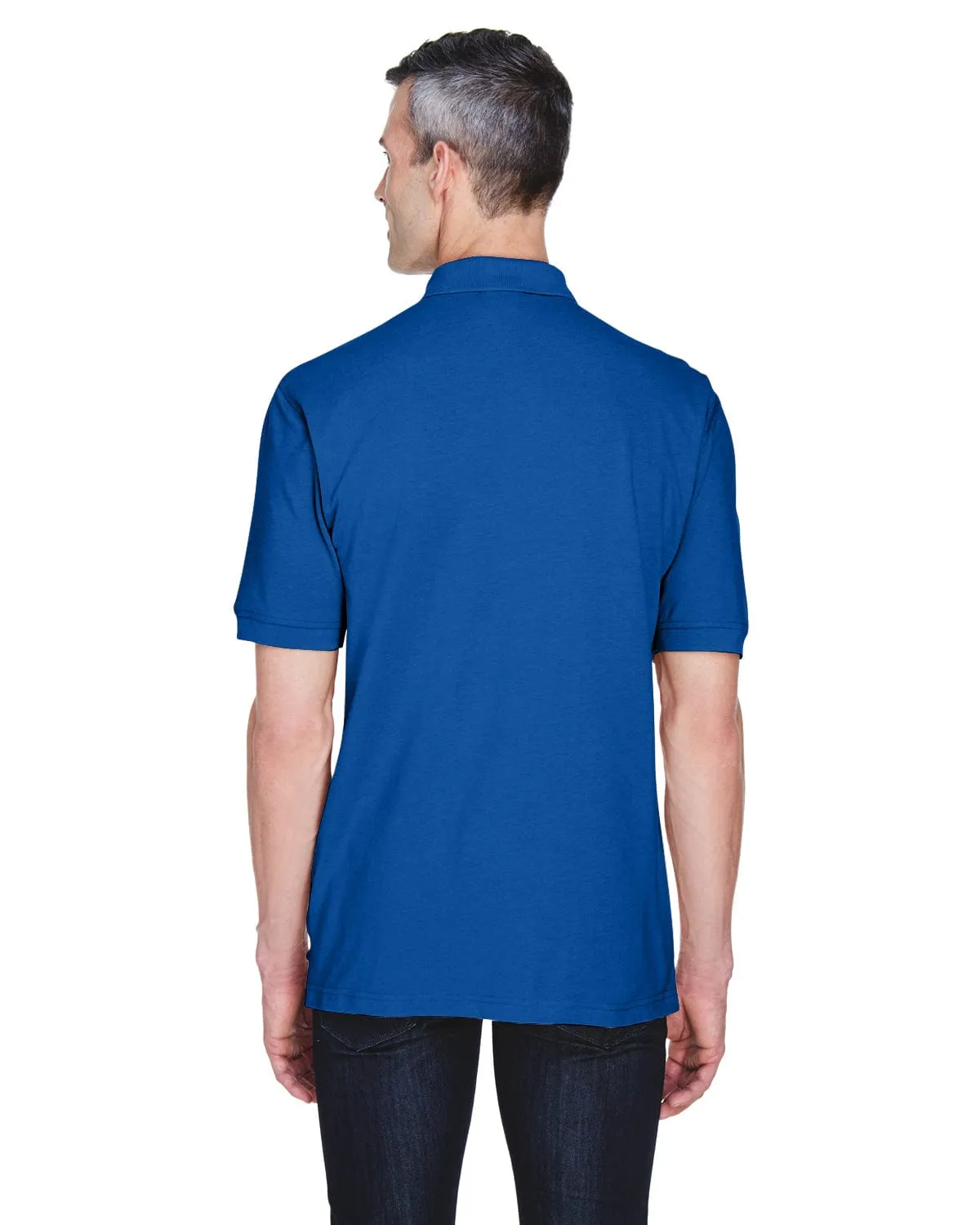 Harriton Easy Blend Pocket Polo Shirt