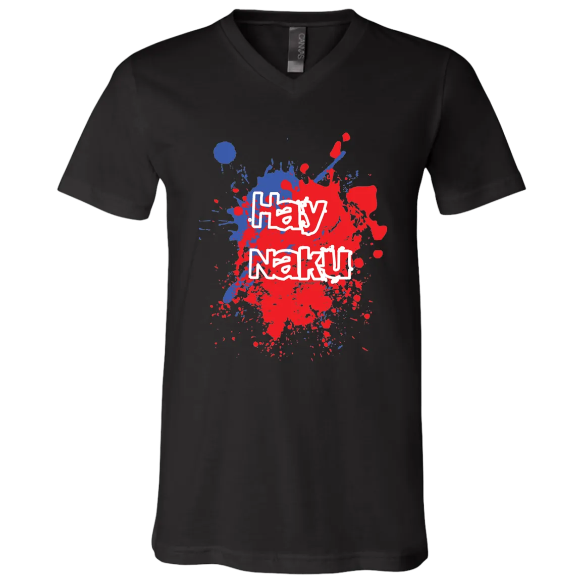 Hay Naku Splatter Unisex Jersey V-Neck T-Shirt